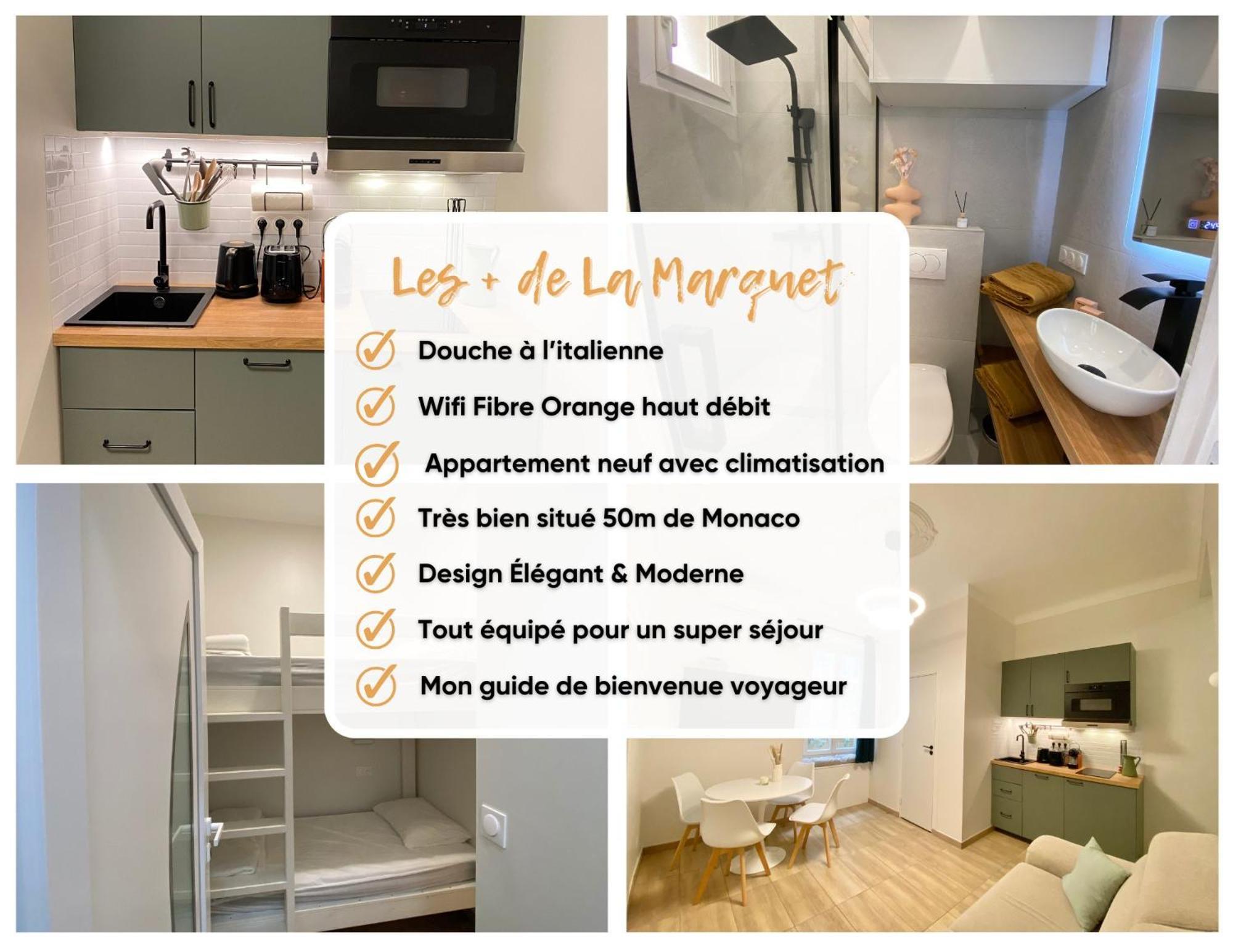 Appartements Neuf - Frontiere De Monaco - Clim - Wifi Кап д'Аил Екстериор снимка