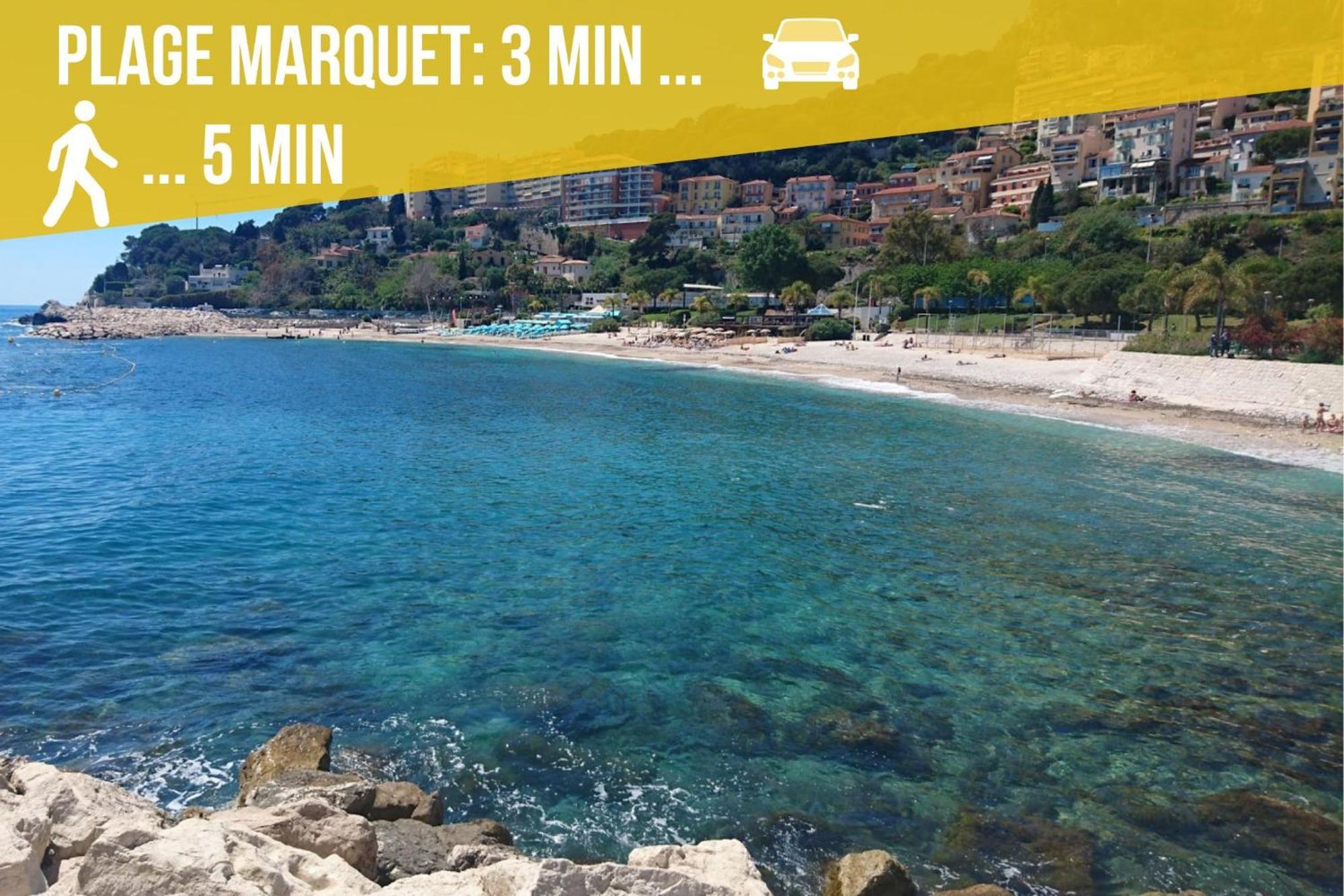 Appartements Neuf - Frontiere De Monaco - Clim - Wifi Кап д'Аил Екстериор снимка