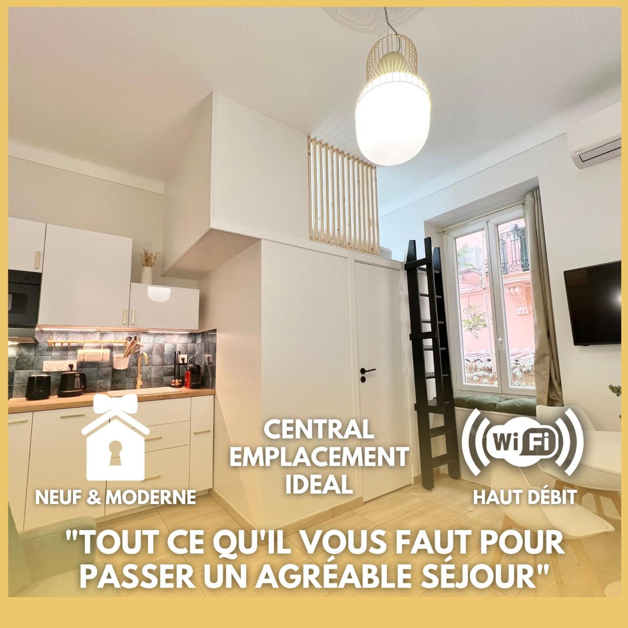 Appartements Neuf - Frontiere De Monaco - Clim - Wifi Кап д'Аил Екстериор снимка