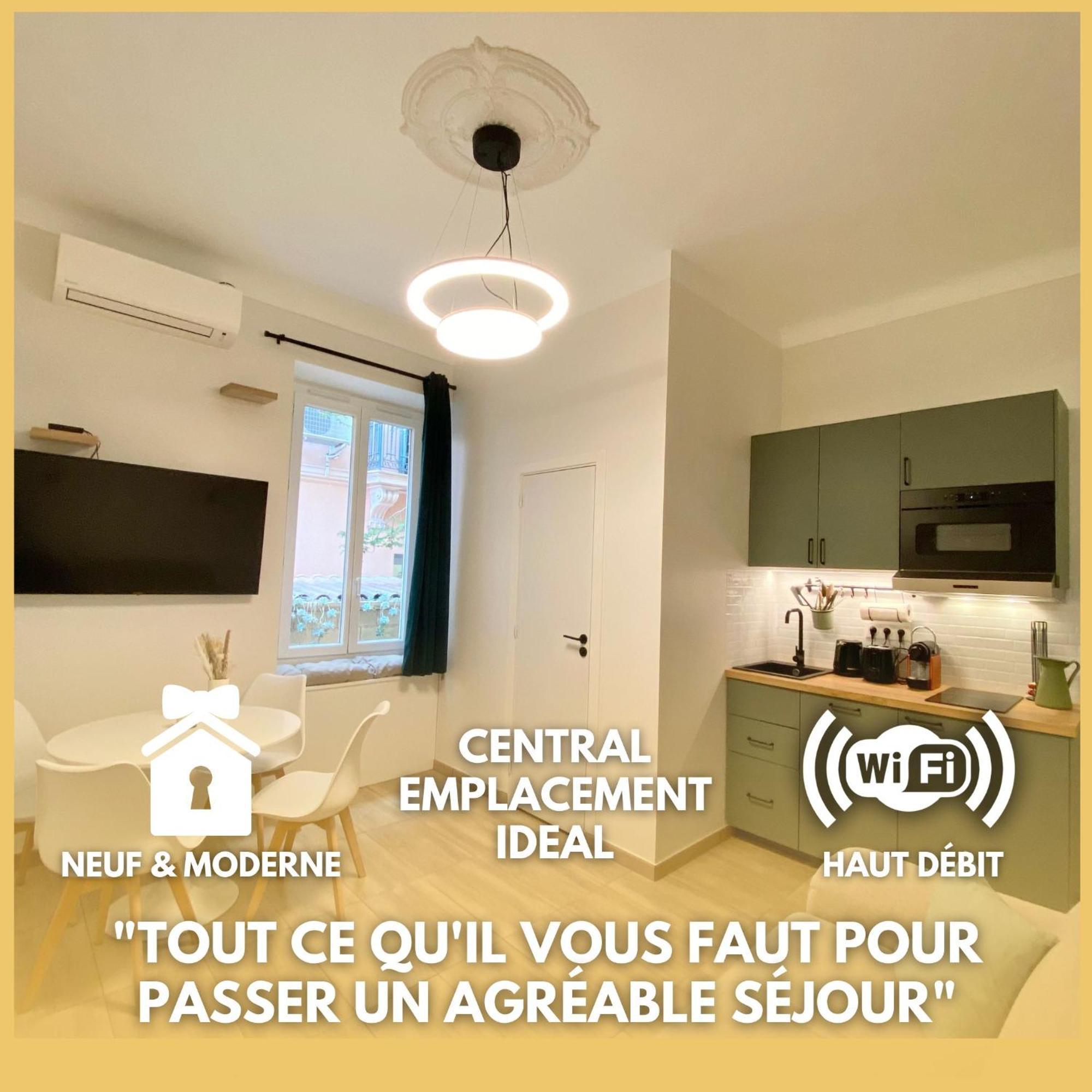 Appartements Neuf - Frontiere De Monaco - Clim - Wifi Кап д'Аил Екстериор снимка